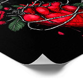 Funny Black Bird F-caw-f Anti Valentines Day Singl ポスター (角)