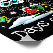 Funny Black Cat Christmas I Survived 67 Days Of Sc ポスター (角)