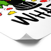 Funny Black Cat Christmas Tree Merry Santa Humor C ポスター (角)