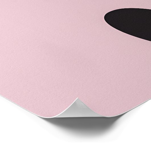 Funny Black Cat Coffee Moon Poster ポスター (角)