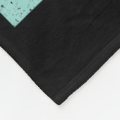 Funny Black Cat Gift Pushing Christmas Tree Over C フリースブランケット (角)