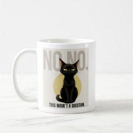 Funny Black Cat Meme Coffee Mug コーヒーマグカップ
