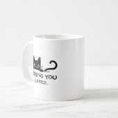 Funny Black Cat Mug – Judging You Silently コーヒーマグカップ (正面左)