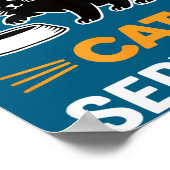 Funny Black Cat Servant Of Tiny Furry Overlord  ポスター (角)