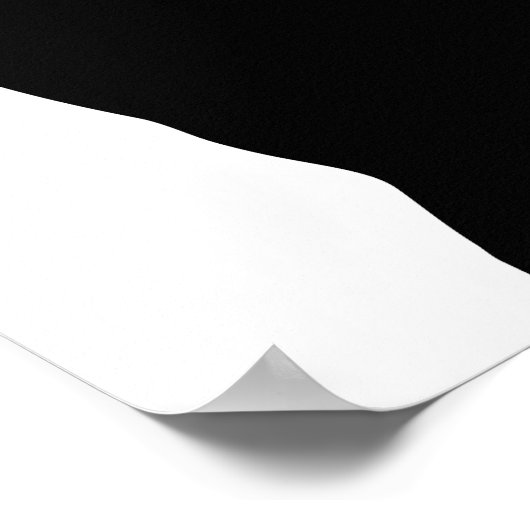 Funny Black Cat Sign - Are You Pooping?  ポスター (角)