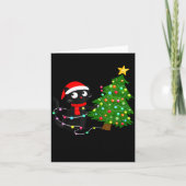 Funny Black Cat What_ Christmas Tree Funny Cat Lov カード (正面)