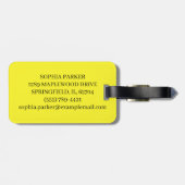 Funny Black Donkey ラゲッジタグ (裏面横)