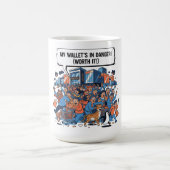 Funny Black Friday Sale Rush T-Shirt Design コーヒーマグカップ (中央)