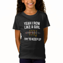Funny Black Girl Rower Rowing Crew Team Girl's