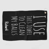 Funny Black Golfer Gifts Humor Quote Player Joke ゴルフタオル (横)