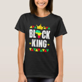 Funny Black King Black Power Black History Month Tシャツ (正面)