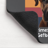 Funny Black Mouth Cur Dog Saying  マウスパッド (コーナー)