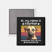 Funny Black Mouth Cur Dog Saying  マグネット (正面/裏面)