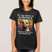 Funny Black Mouth Cur Dog Saying  Tシャツ (正面)