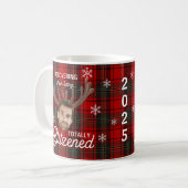 Funny Blitzened Custom Face Christmas Mug コーヒーマグカップ (正面左)