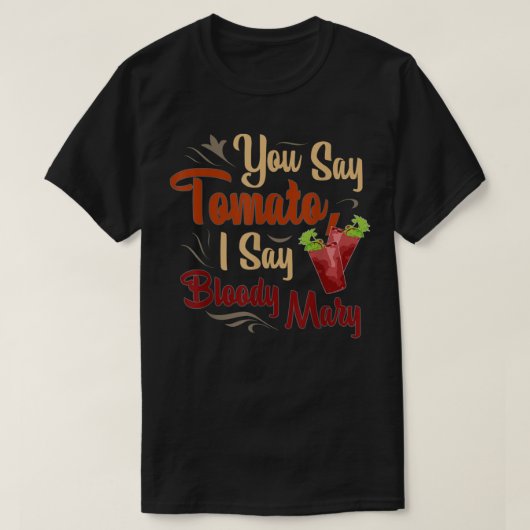 Funny Bloody Mary Tomato Mens & Womens Tシャツ (デザイン正面)
