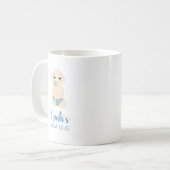 Funny Blue Baby Boy Newborn Illustration コーヒーマグカップ (正面左)