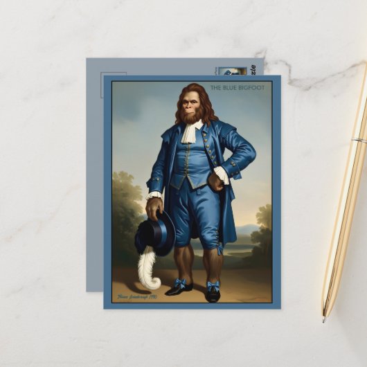 Funny Blue Boy Parody ポストカード (正面/裏面インサイチュ)