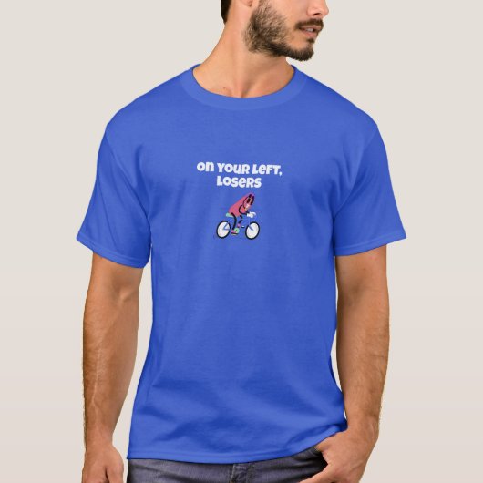 Funny Blue Cycling Tシャツ (正面)