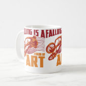 Funny Bmx Quote Vert Ramp Bicycle コーヒーマグカップ (正面左)