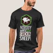 Funny Board Game Trading Sheep Design Tシャツ (正面)