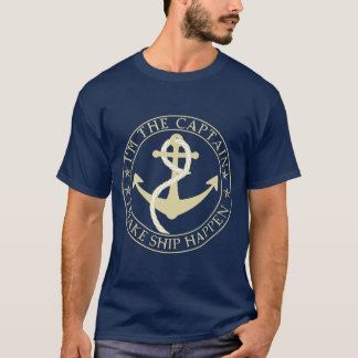 Funny Boater Im The Captain I Make Ship Happen Boa Tシャツ