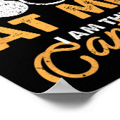 Funny Boating I Am The Captain Sailor Sailing ポスター (角)