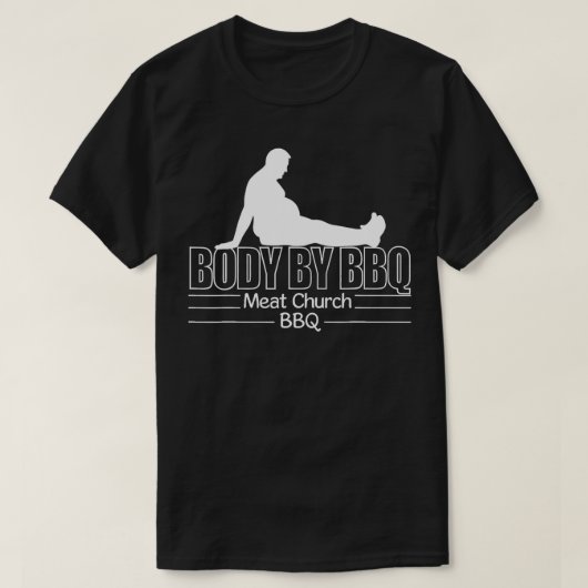 Funny Body By BBQ Vintage Meat Church  Tシャツ (デザイン正面)