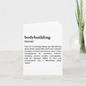 Funny Bodybuilding Definition  カード (正面)