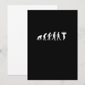 Funny Bodybuilding Evolution Fitness Gift Idea 招待状 (正面/裏面)