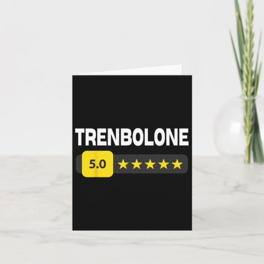 Funny Bodybuilding Trenbolone Tren Trenbo And Ster カード (正面)