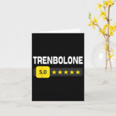 Funny Bodybuilding Trenbolone Tren Trenbo And Ster カード (黄色い花)