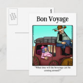 Funny Bon Voyage Humor Postcard ポストカード (正面/裏面)