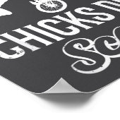 Funny Bones Heal Chicks Dig S Bmx Biking  ポスター (角)