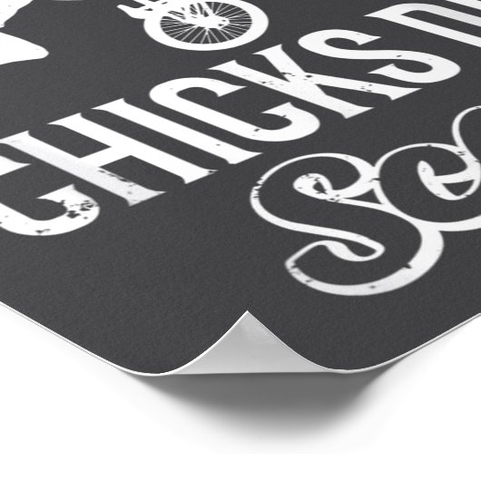 Funny Bones Heal Chicks Dig S Bmx Biking  ポスター (角)