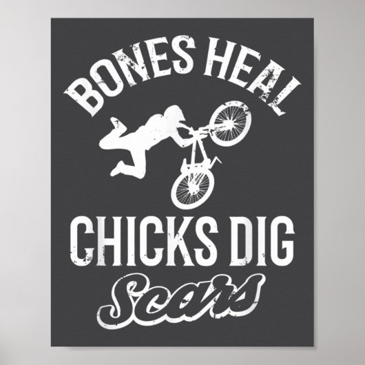 Funny Bones Heal Chicks Dig S Bmx Biking  ポスター (正面)
