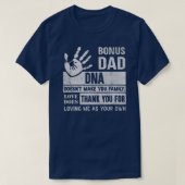 Funny Bonus Dad Father's Day Step Dad Gift For Tシャツ (デザイン正面)