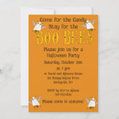 Funny Boo Bees Halloween Party Invitation 招待状 (正面)
