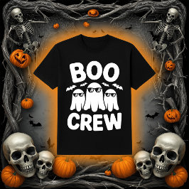 Funny Boo Crew Ghosts with Sunglasses Halloween Tシャツ