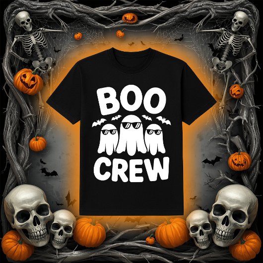 Funny Boo Crew Ghosts with Sunglasses Halloween Tシャツ