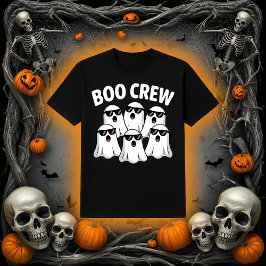 Funny Boo Crew Ghosts with Sunglasses Halloween Tシャツ