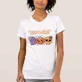 Funny Boo Halloween White &orang Tシャツ (正面)