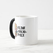 Funny Book Cat Lover Quote Feline Bibliophile モーフィングマグカップ (正面左)