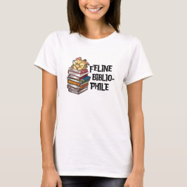 Funny Book Cat Lover Quote Feline Bibliophile Tシャツ