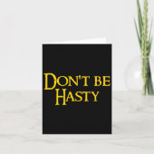 Funny Book - Don't Be Hasty  カード (正面)