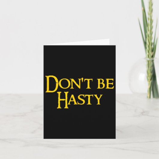 Funny Book - Don't Be Hasty  カード (正面)