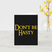 Funny Book - Don't Be Hasty  カード (黄色い花)