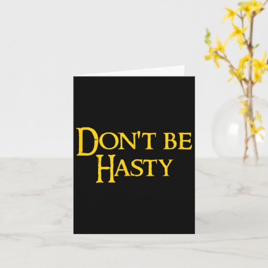 Funny Book - Don't Be Hasty  カード (黄色い花)