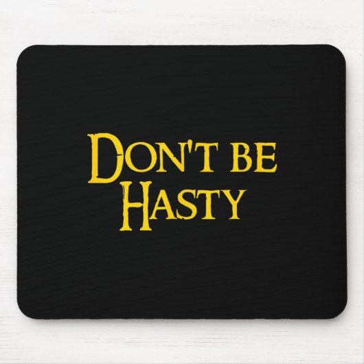 Funny Book - Don't Be Hasty  マウスパッド (正面)