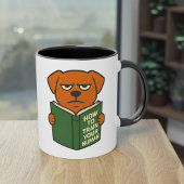 Funny Book Lover Dog Mug Dog Mom Dog Dad マグカップ